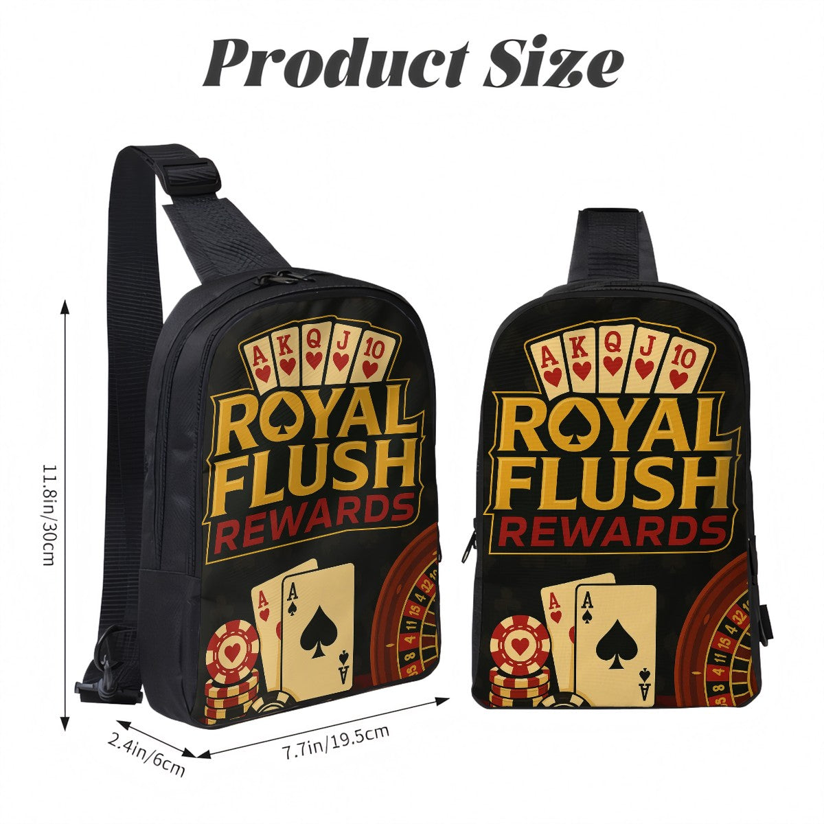 Double Layer CrossBody Bag Chest Bag