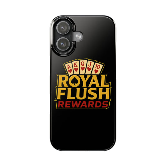 Stylish Slim Phone Case - Royal Flush Rewards Design, Unique Gift for Card Game Lovers, Casino Enthusiasts, Everyday Use