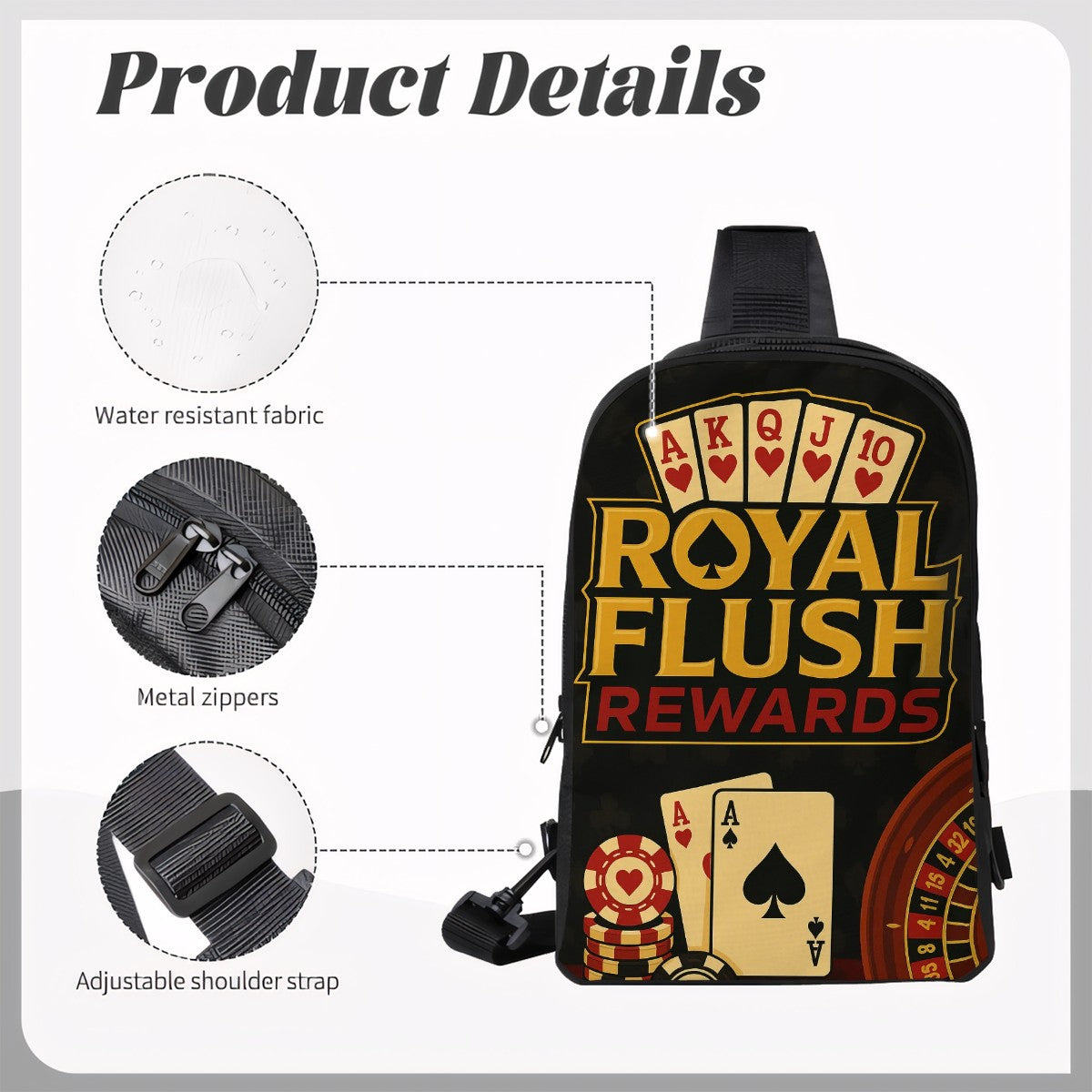 Double Layer CrossBody Bag Chest Bag