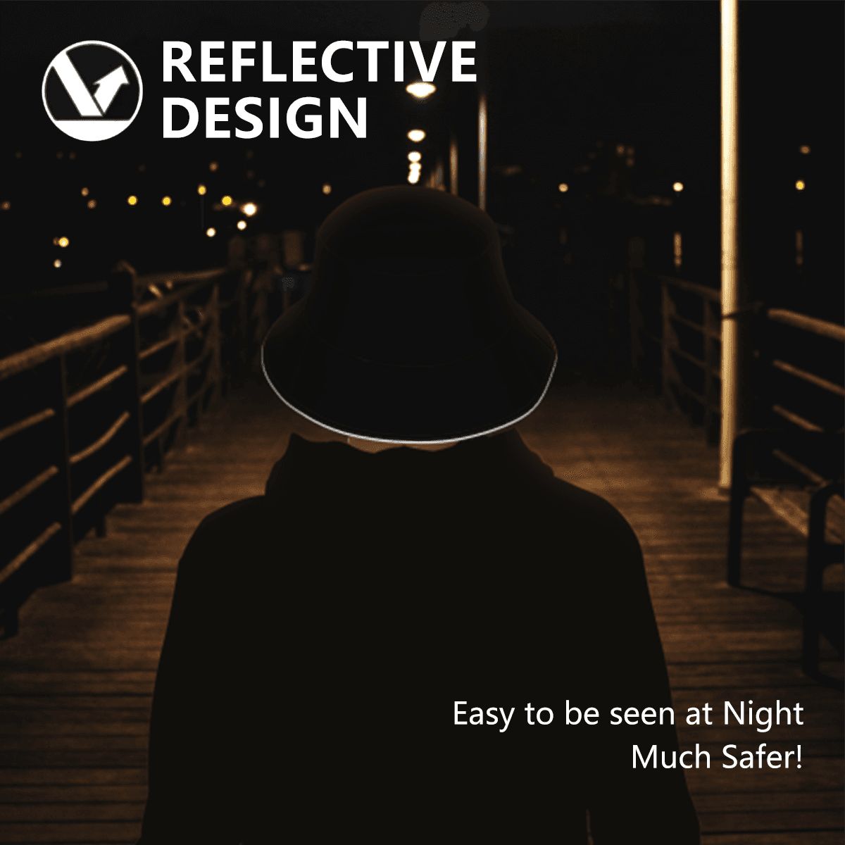 Reflective Bucket Hat (Double-sided)